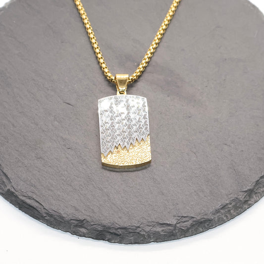 Gold Shield Necklace